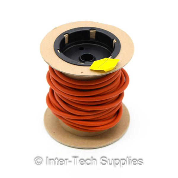 P32989-6MM SILICONE CORD-70 DURO RED